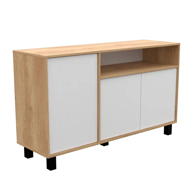 Rack bahiut Vajillero DOOR 130 Nebraska - blanco